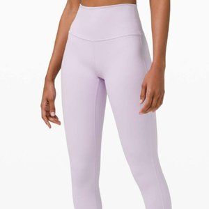 Nwt lululemon wunder under HR 25" luxtreme lavender dew size 8